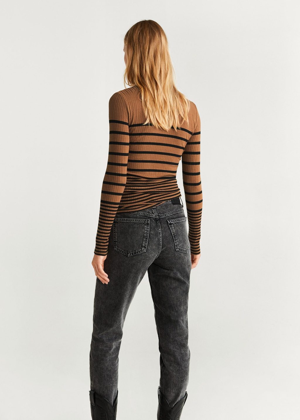 Ribbed knit sweater
