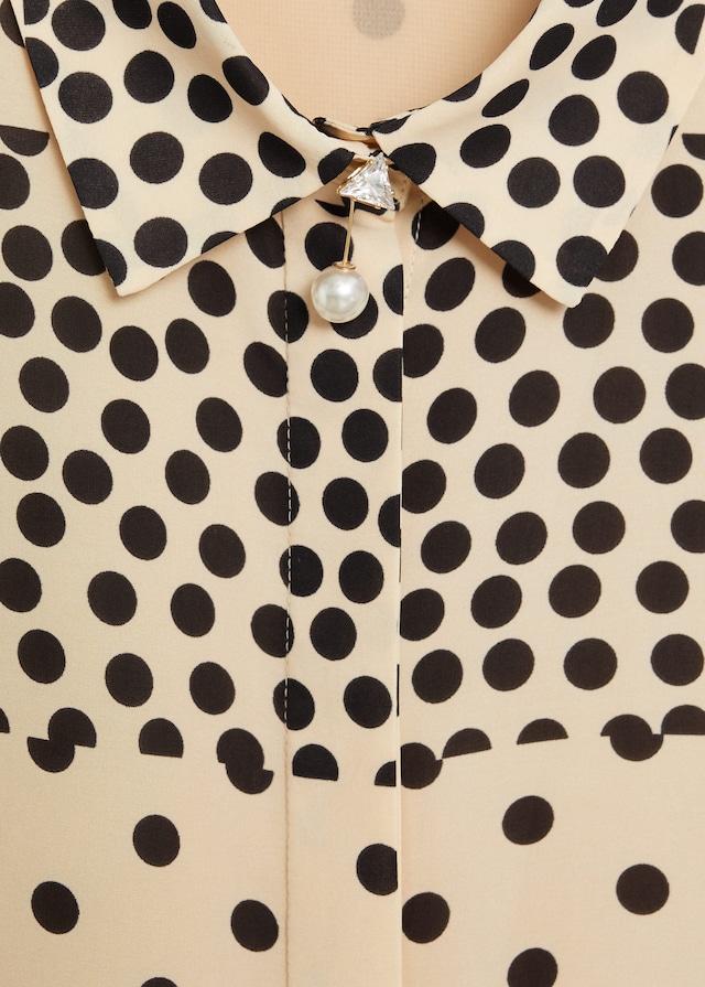 Polka dot shirt dress