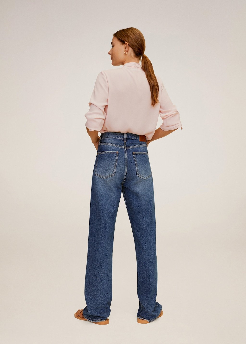 Mao collar blouse