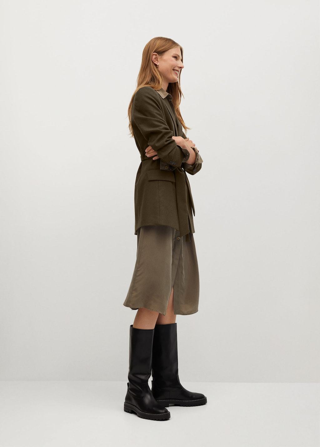 Structured bow blazer