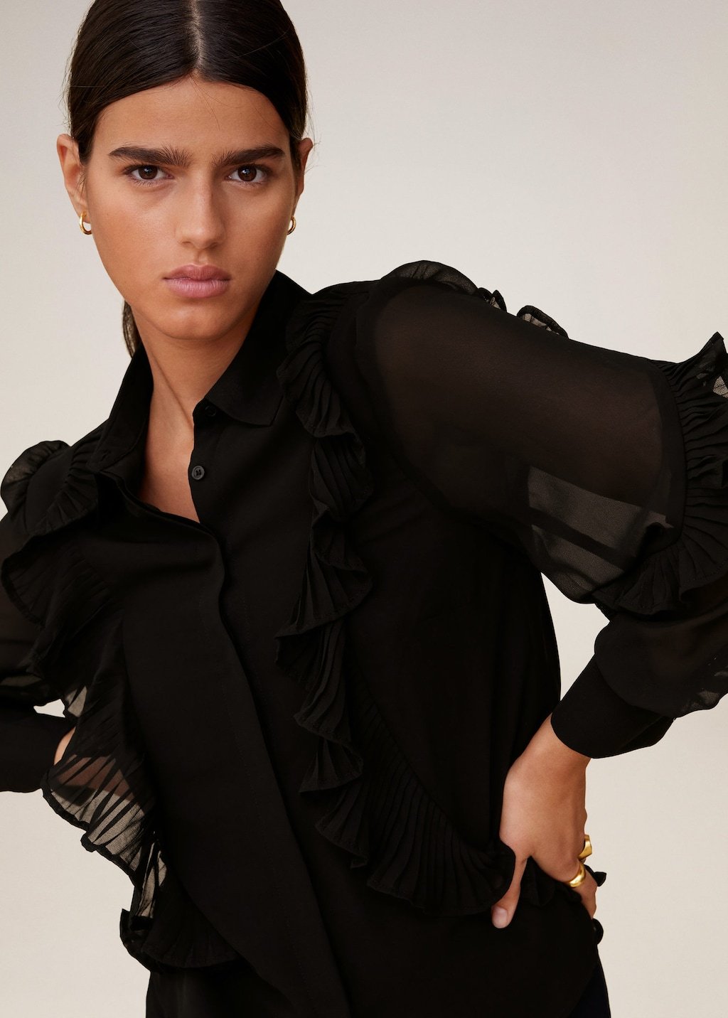 Ruffled blouse