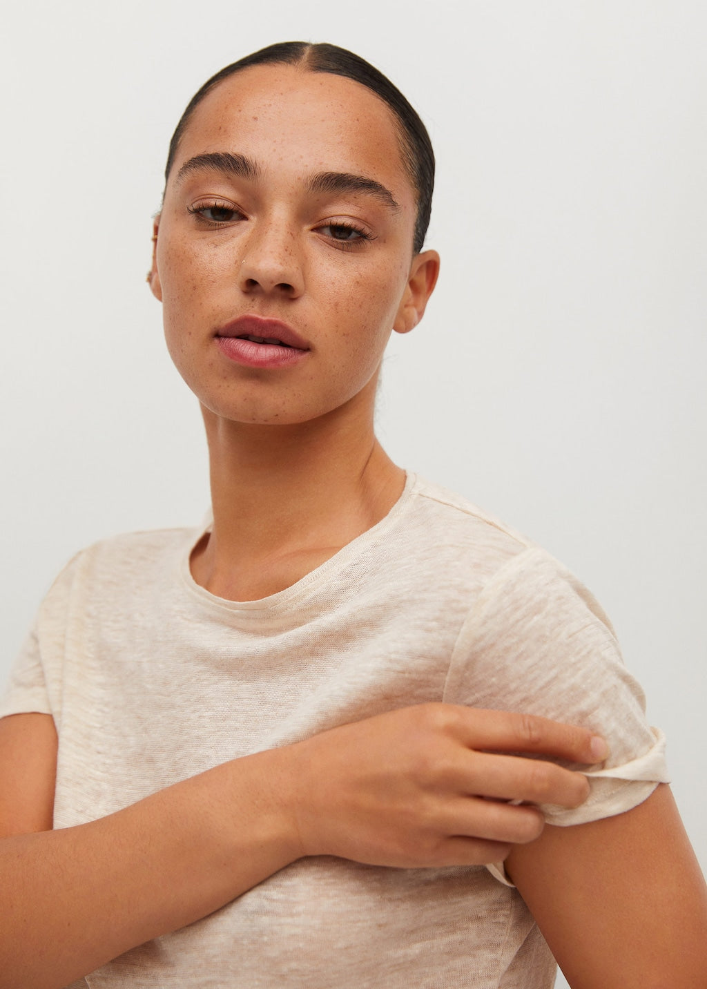 100% linen t-shirt