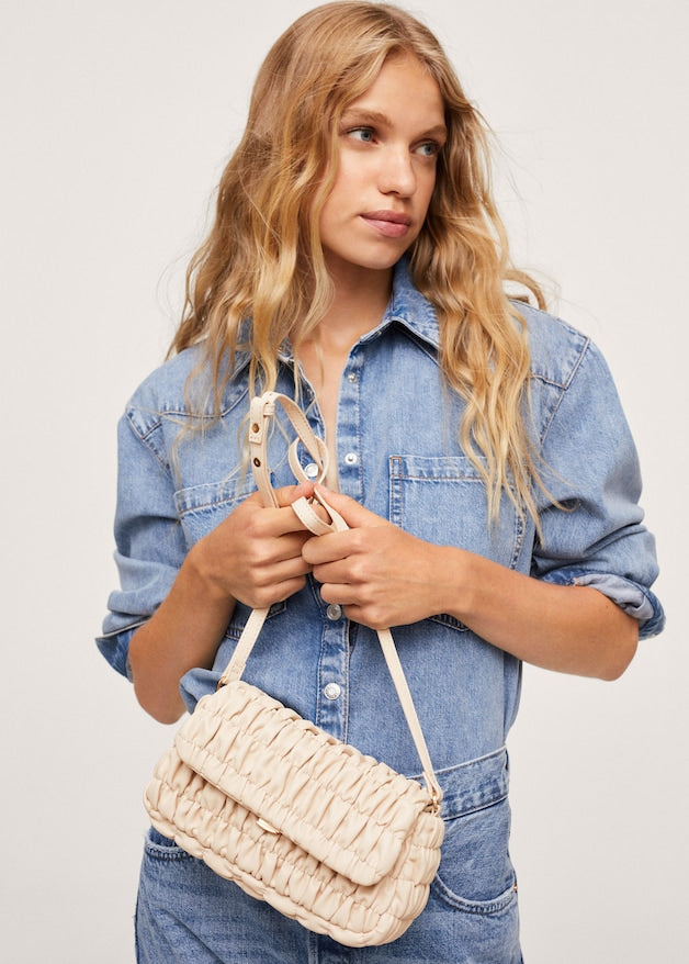 Bag with ruched detail