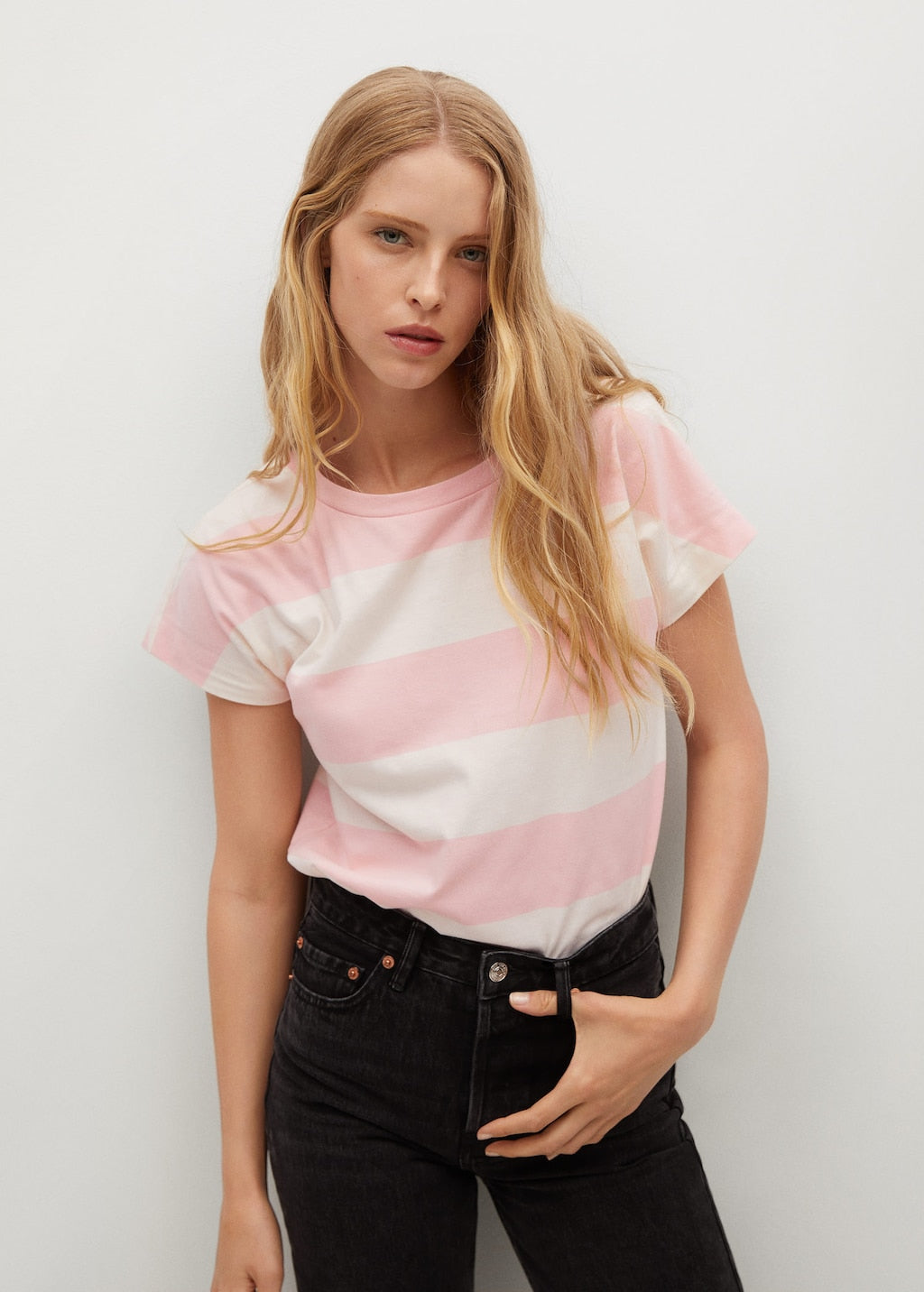 Essential cotton-blend T-shirt