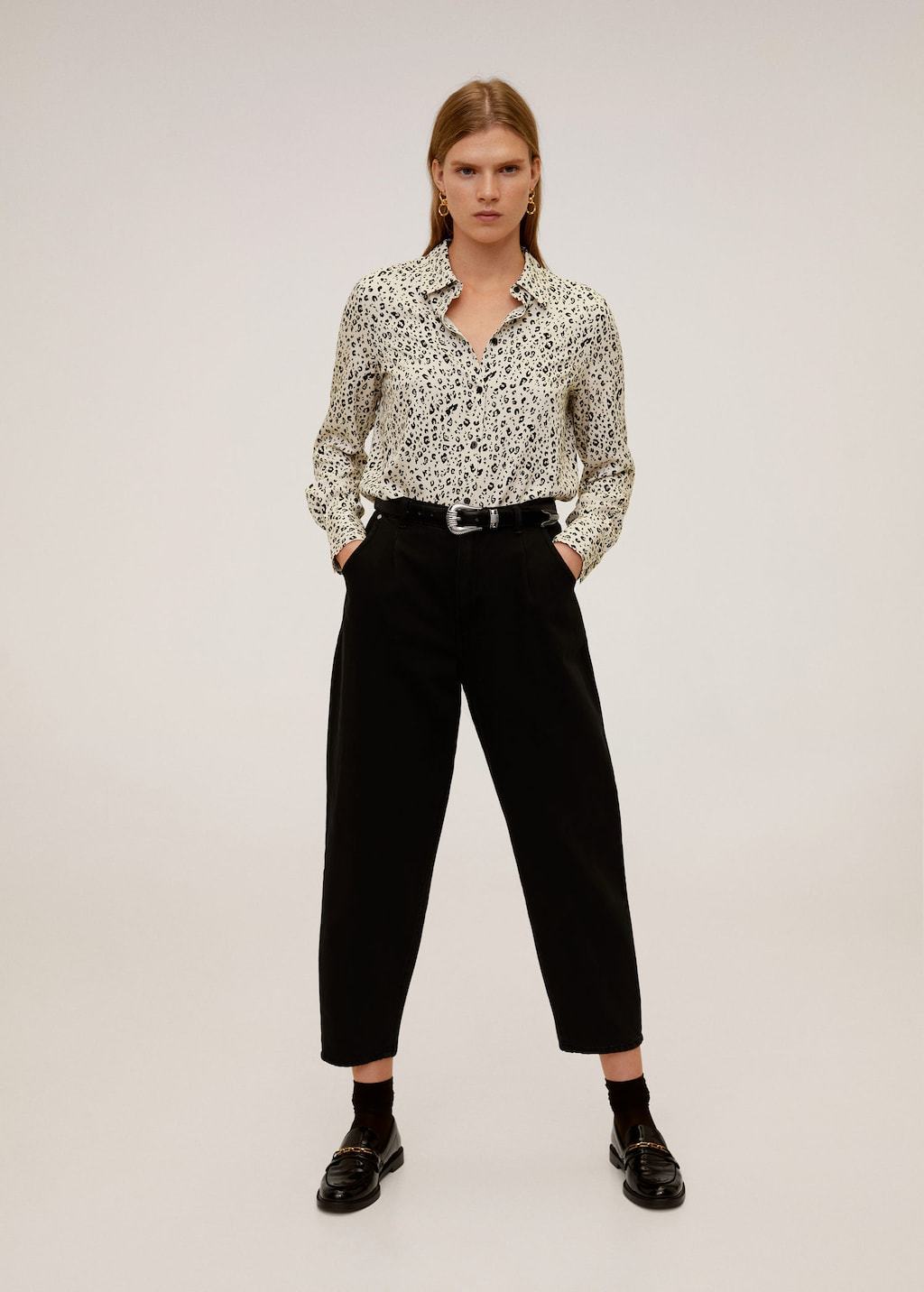 Printed flowy shirt