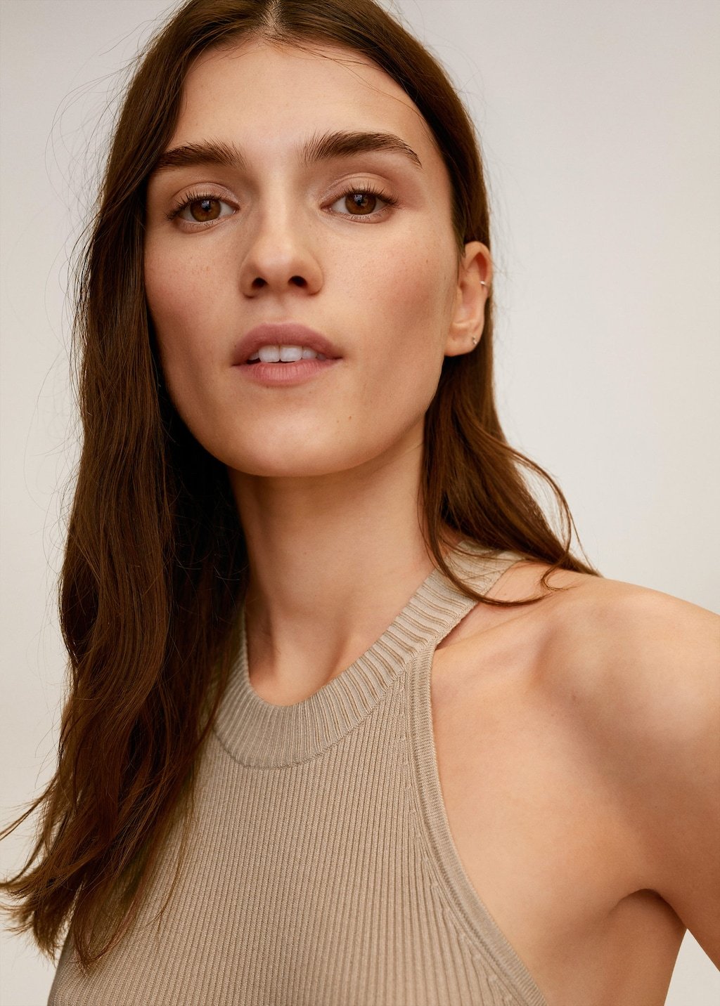 Knit halter top