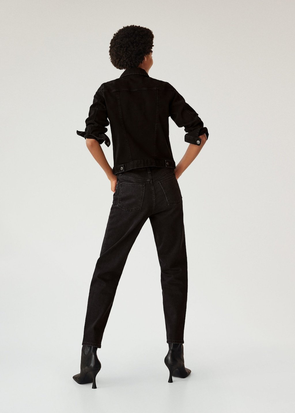 Black denim jacket