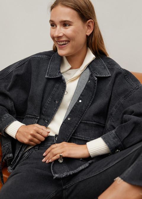 Denim bomber jacket
