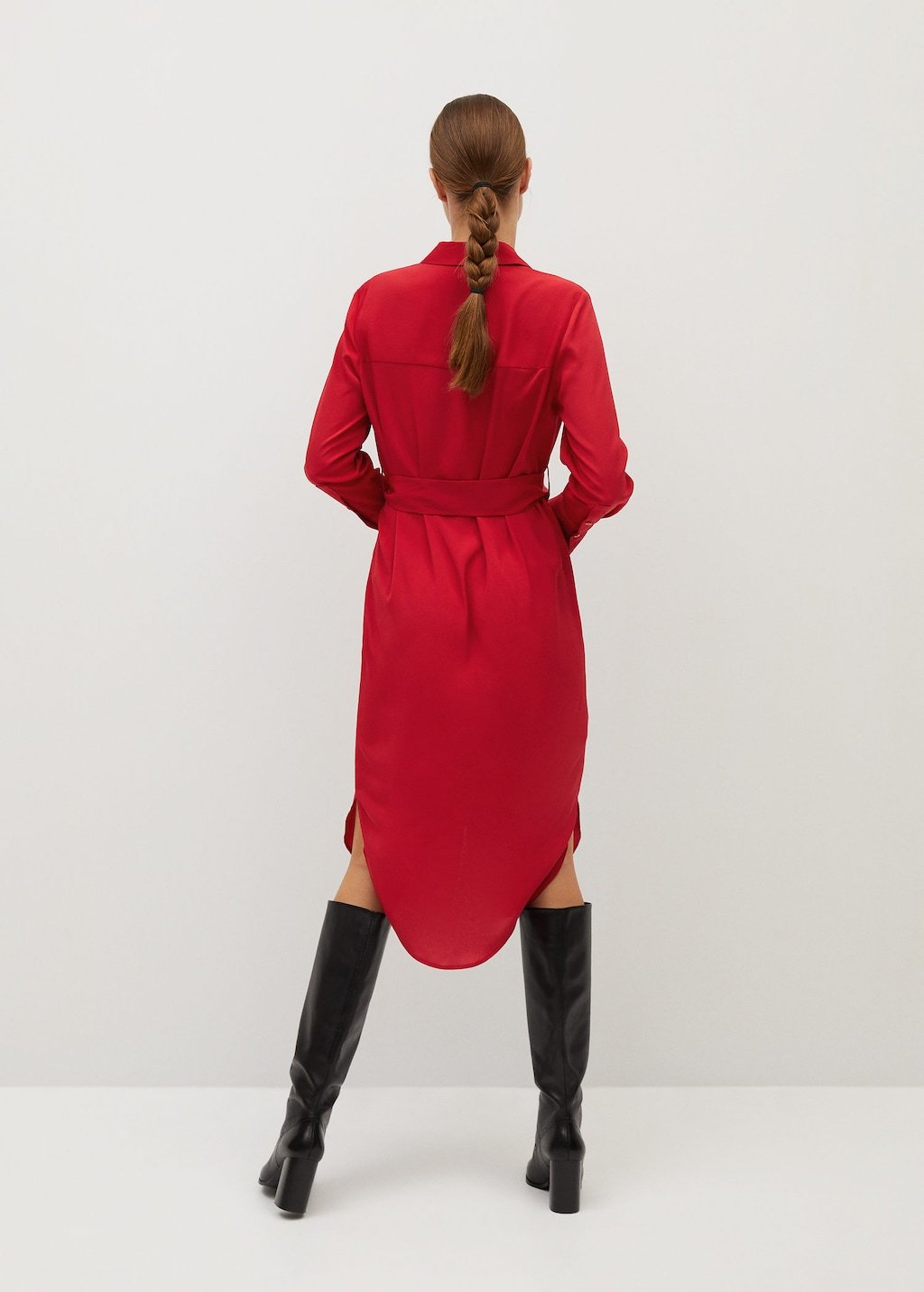 Bow shirt dress