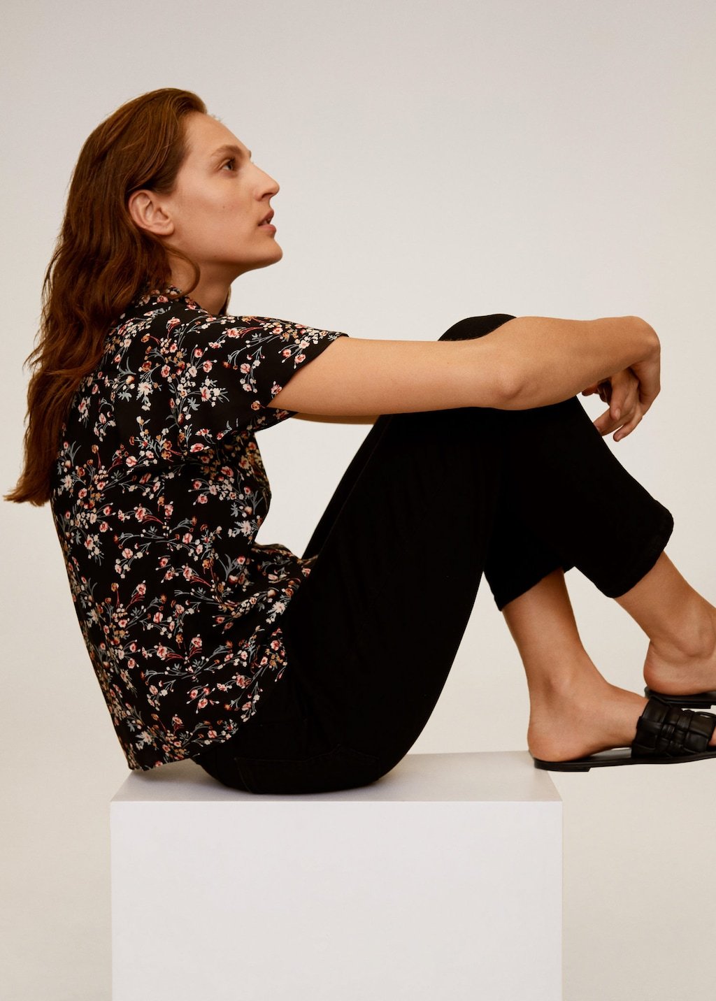 Floral print blouse