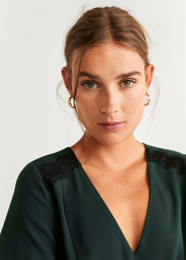 Lace detail dress
