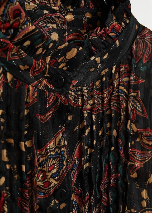Ruched neck blouse