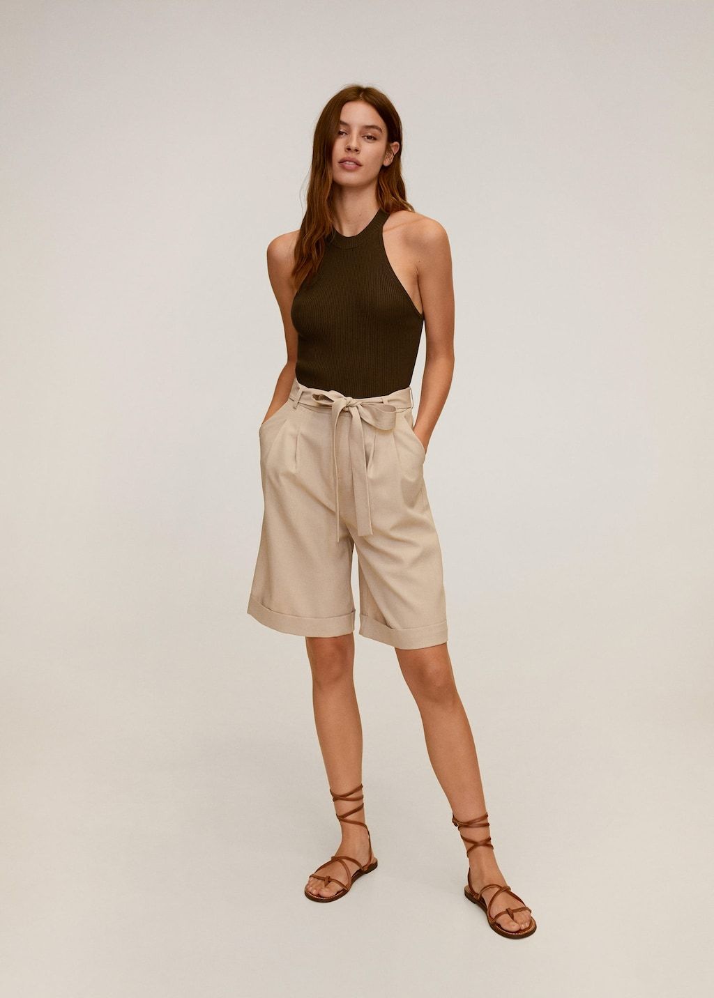 Knit halter top