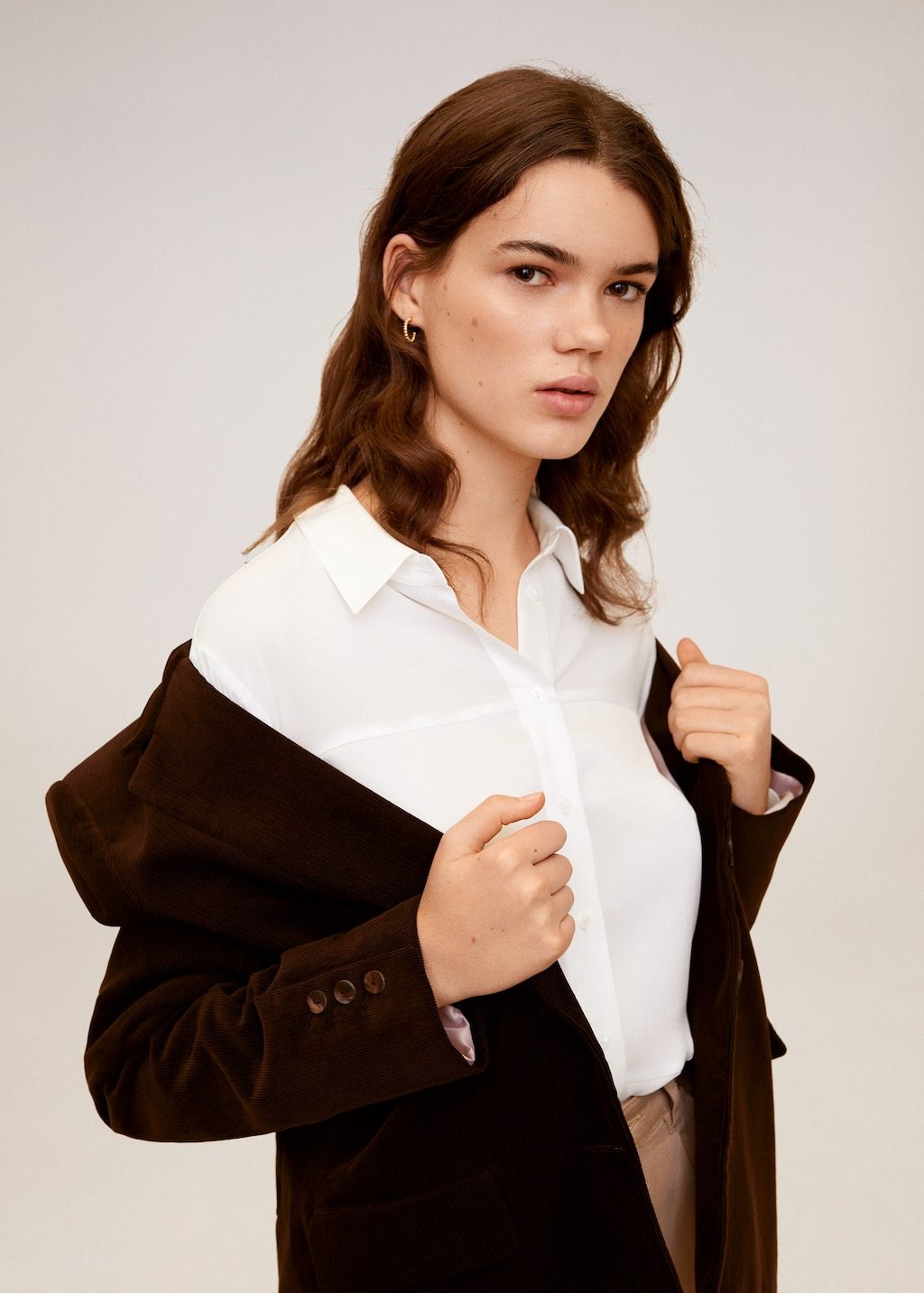 Satin finish flowy shirt