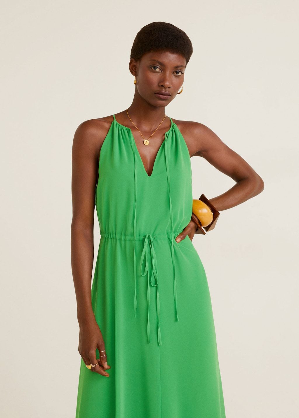 Ribbons long dress