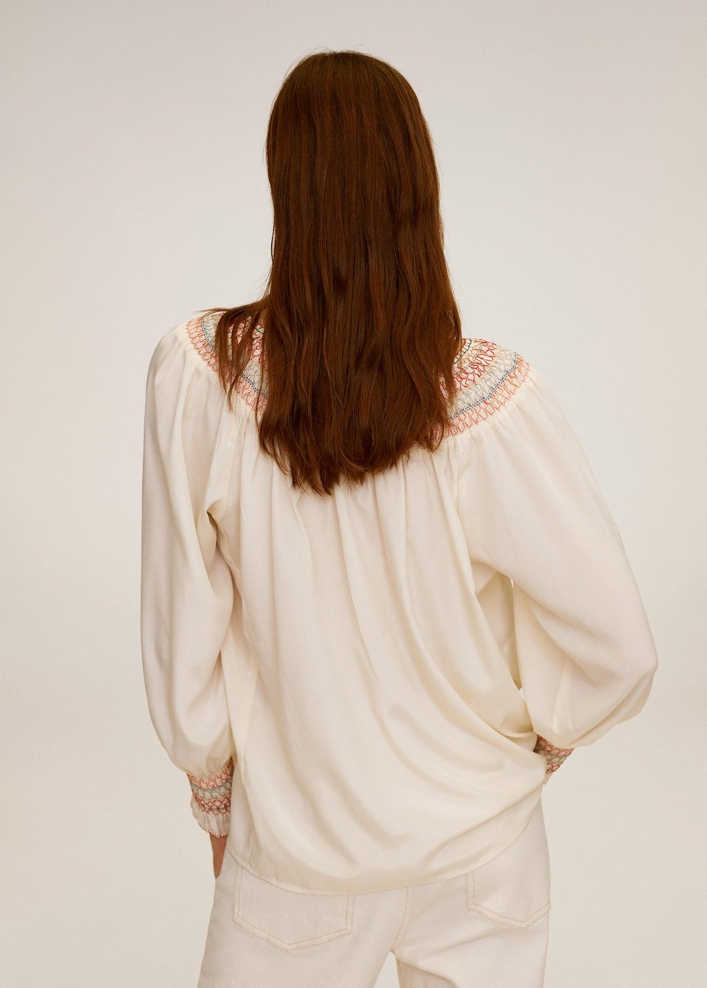 Embroidered details blouse