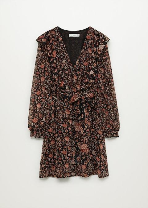 Belt floral dress