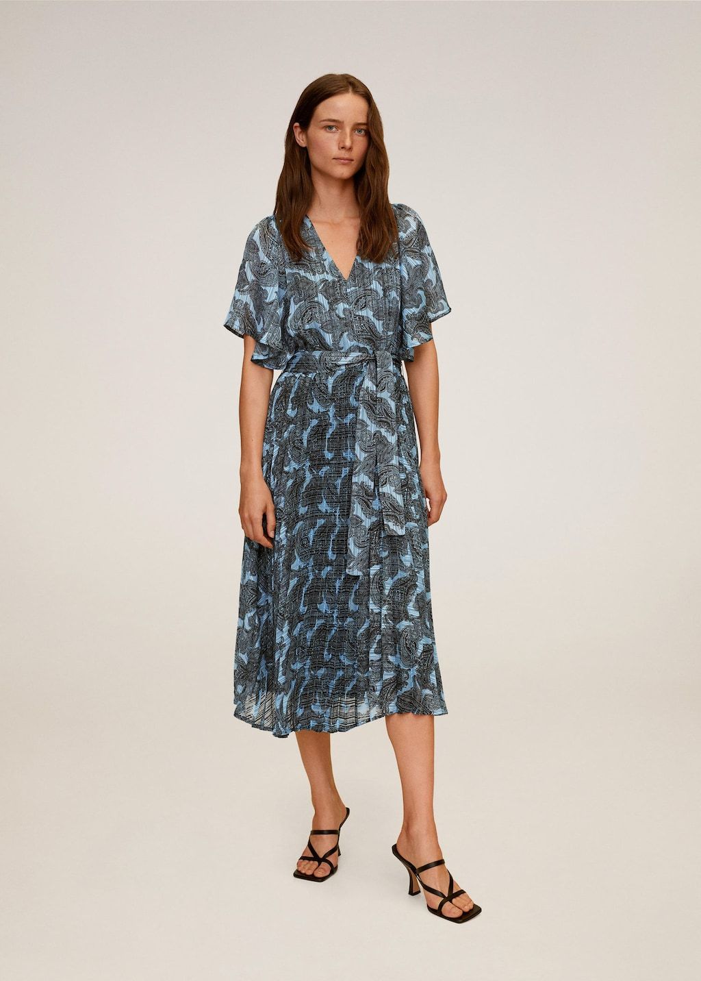 Pleated skirt dress