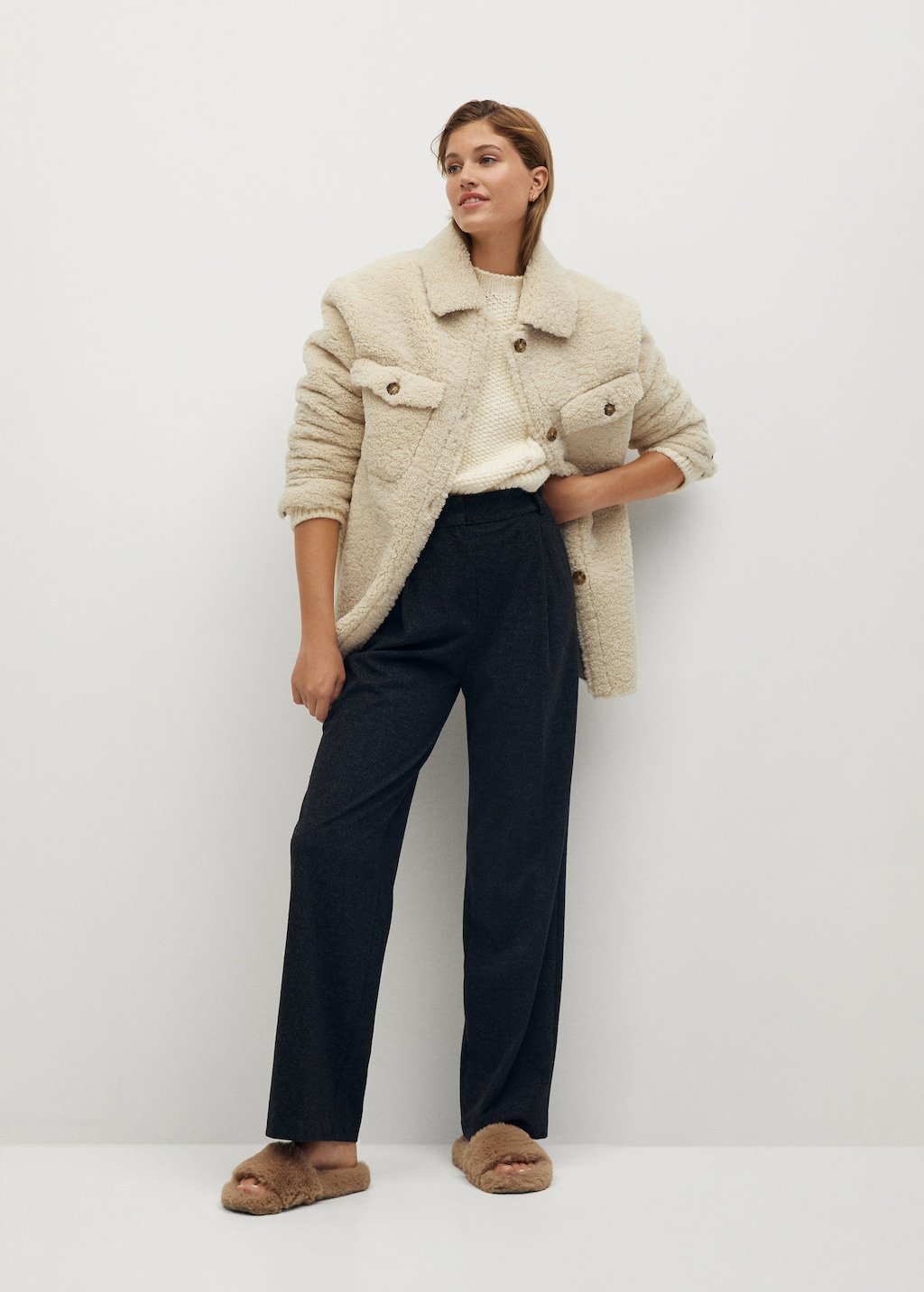 Faux shearling jacket