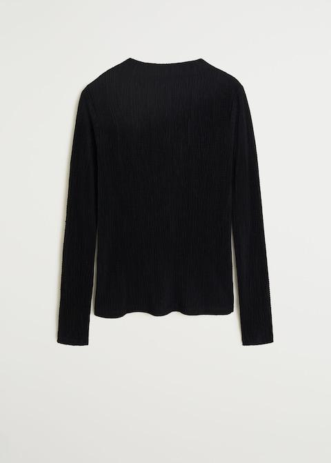 Pleated T-shirt