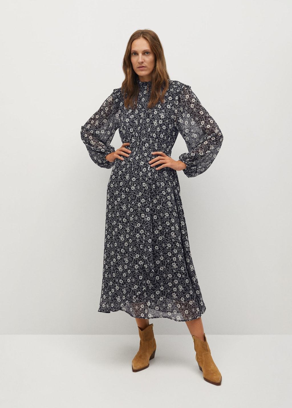 Flower print dress