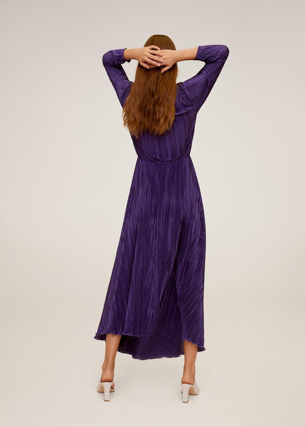 Pleated long dress