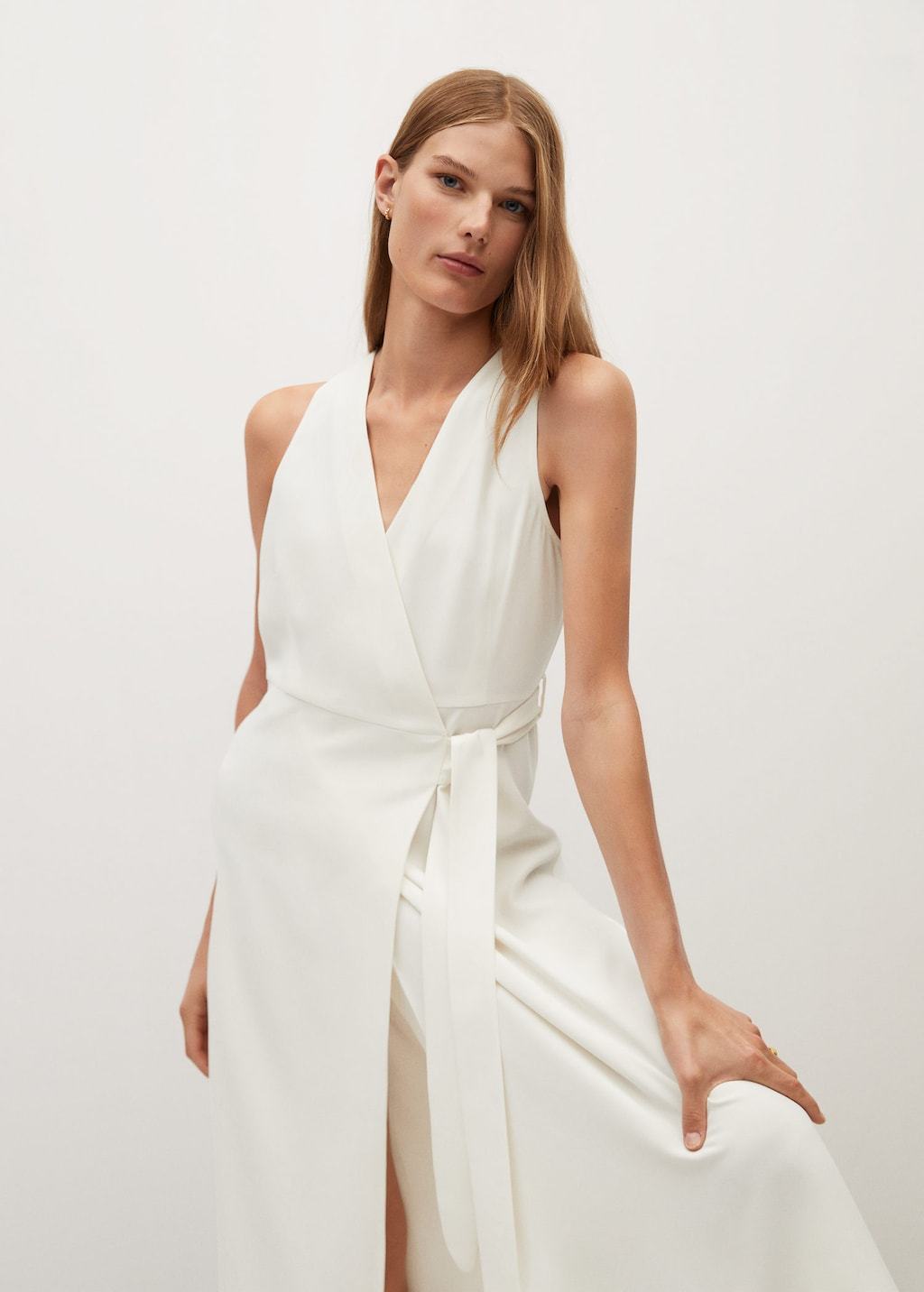 Belt wrap dress