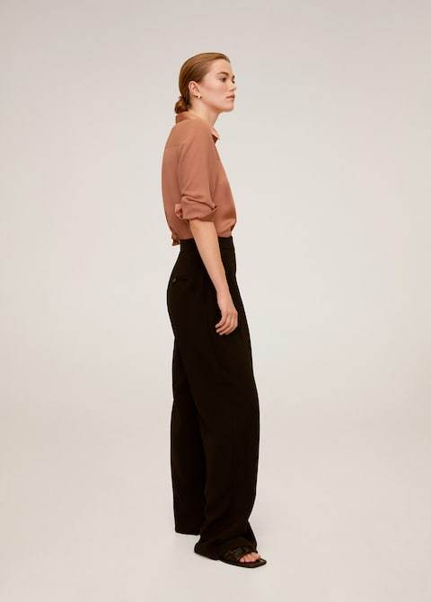 Satin finish flowy shirt
