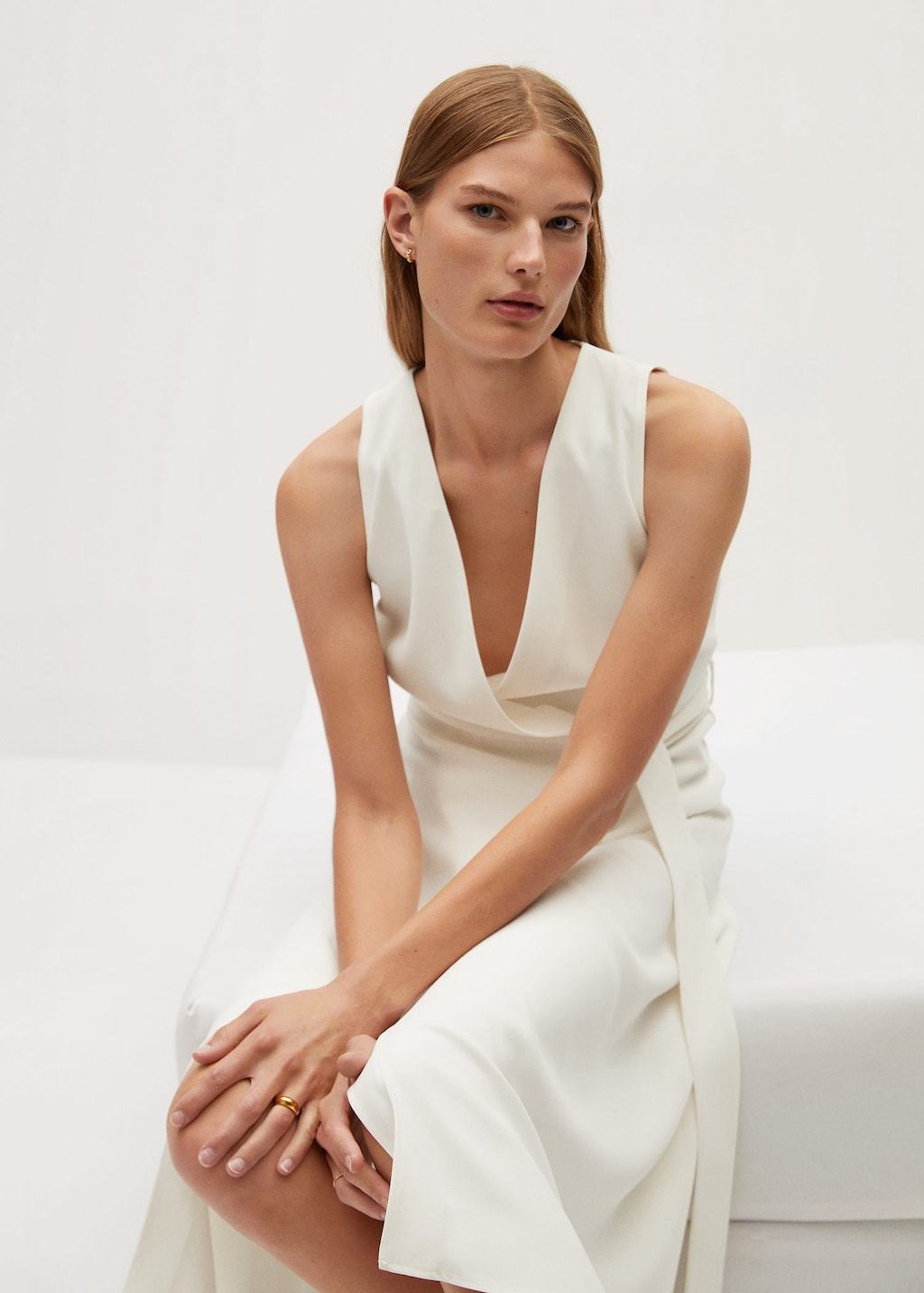 Belt wrap dress