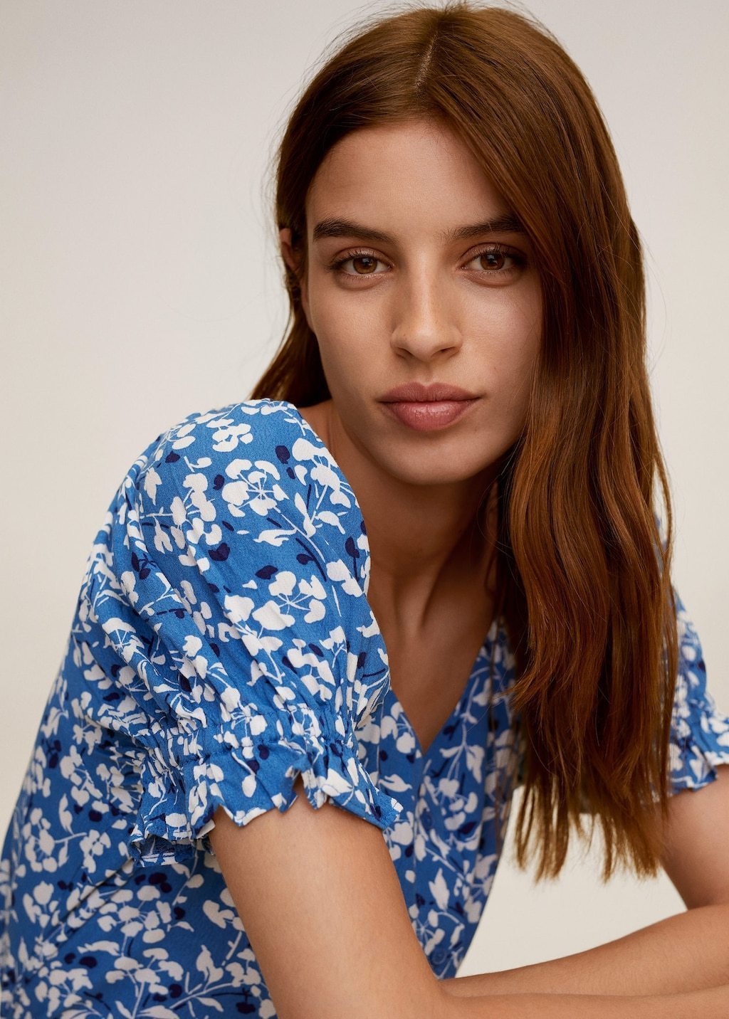 Floral print blouse