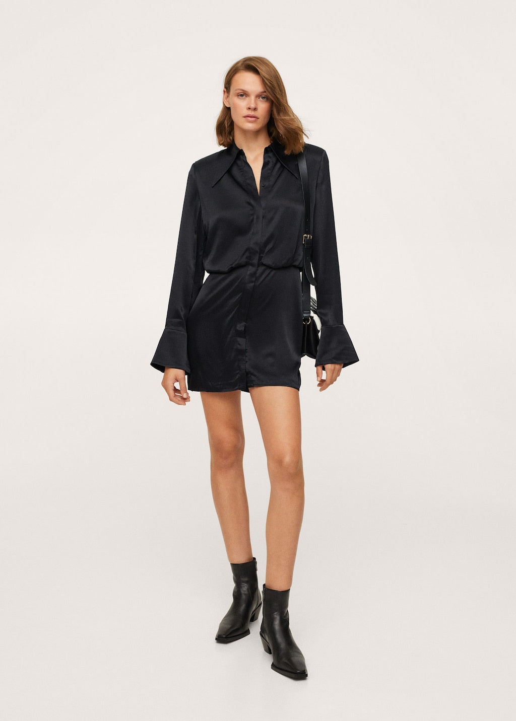 Button shirt dress