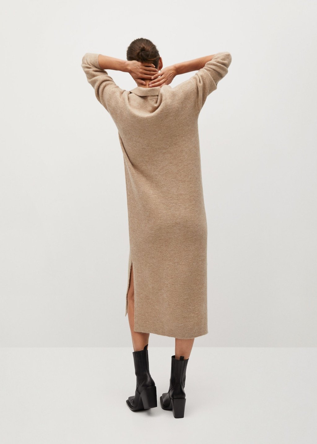 Jersey shirt dress