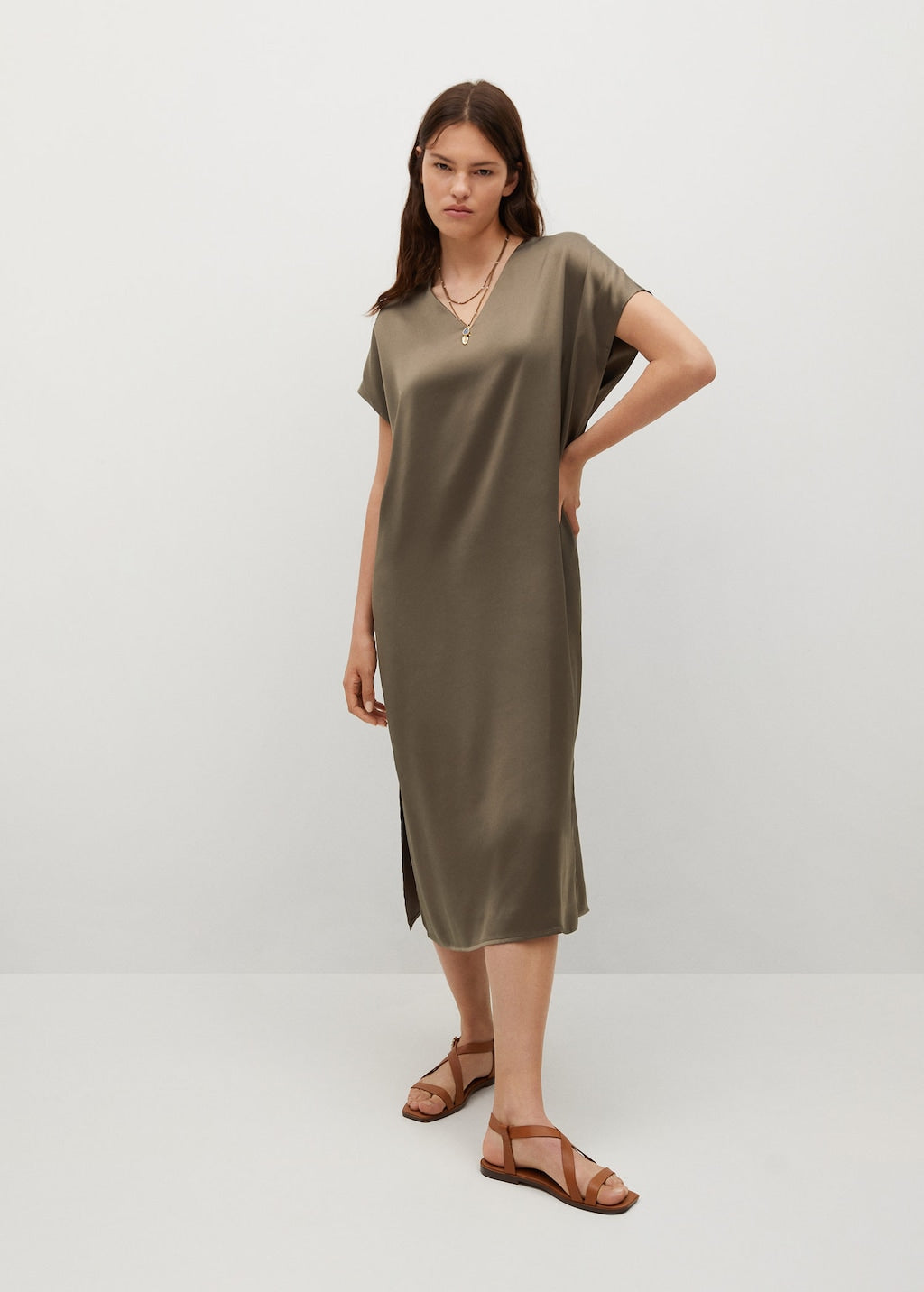 Flowy dress with openings