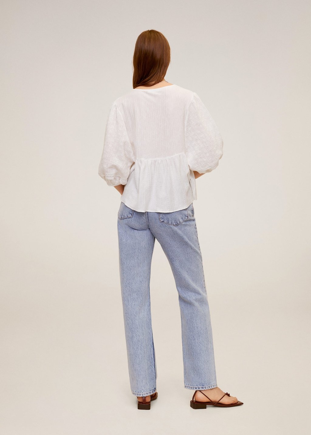 Embroidered cotton blouse