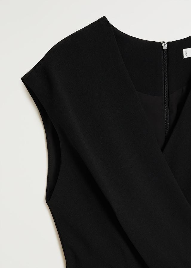 Wrap neckline dress