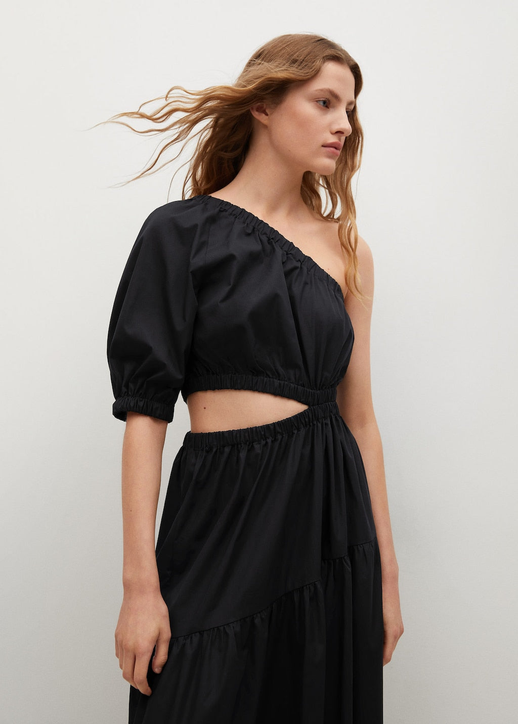 Vent cotton dress