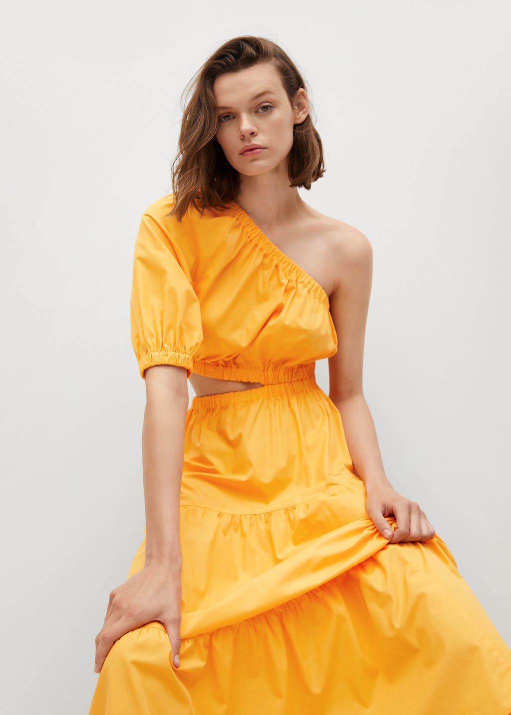 Vent cotton dress