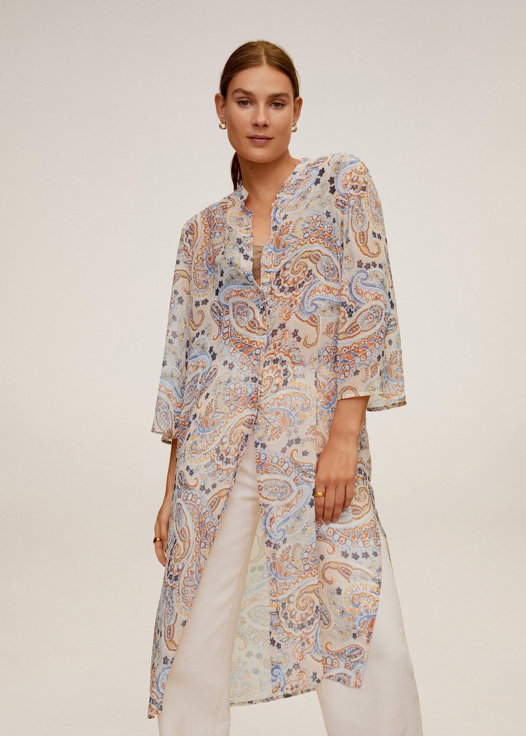 Paisley long blouse