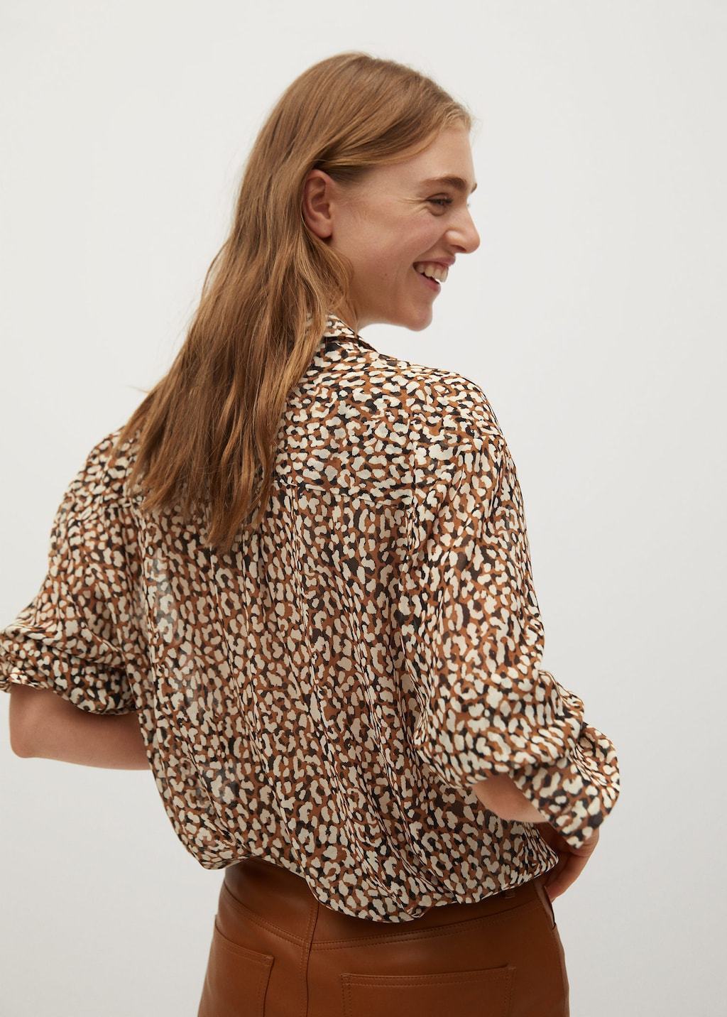 Printed flowy shirt