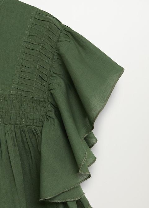 Ruffled cotton top