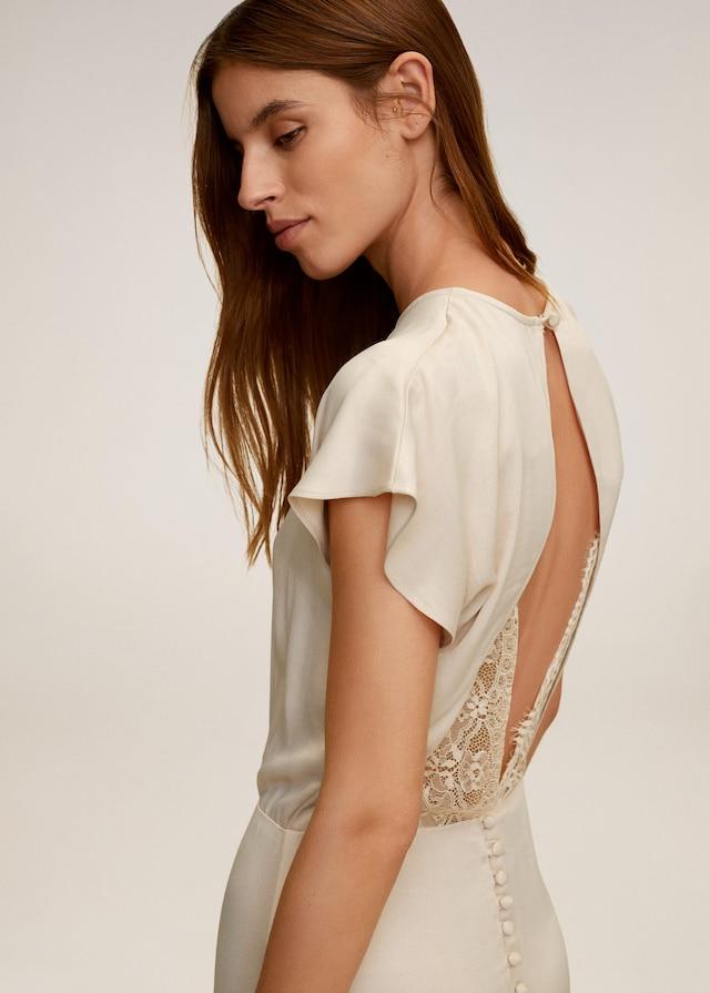 Lace back dress