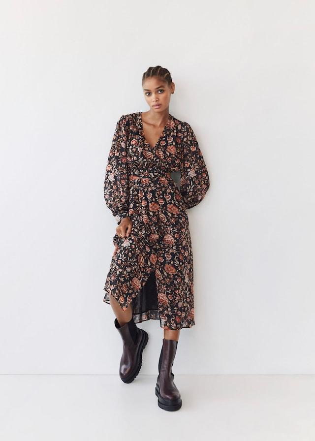 Floral print dress
