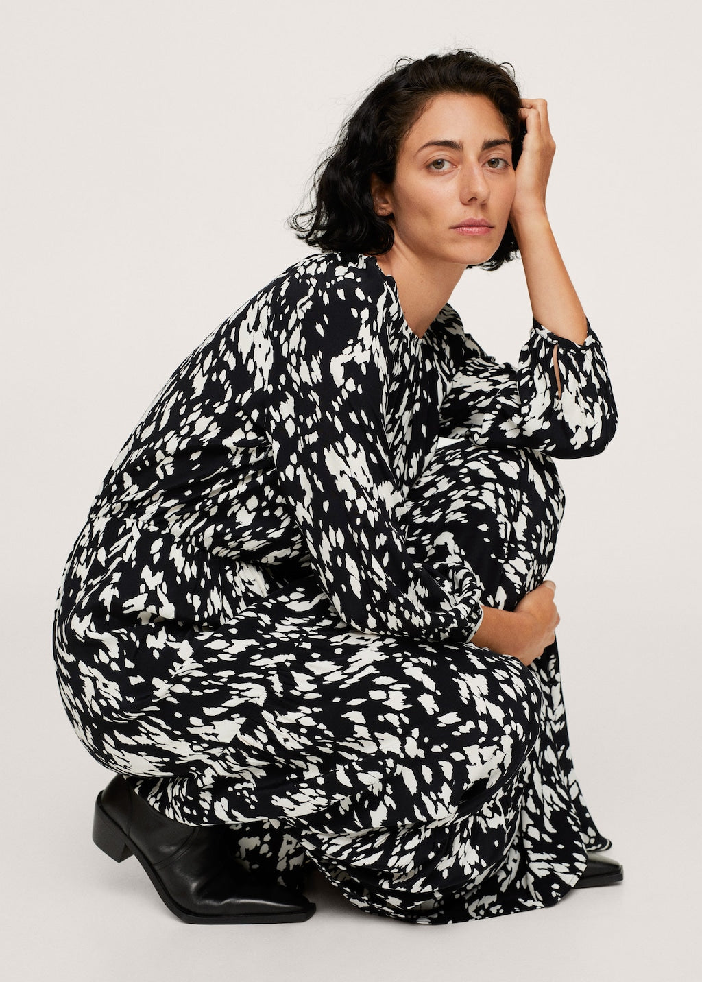 Printed long dress