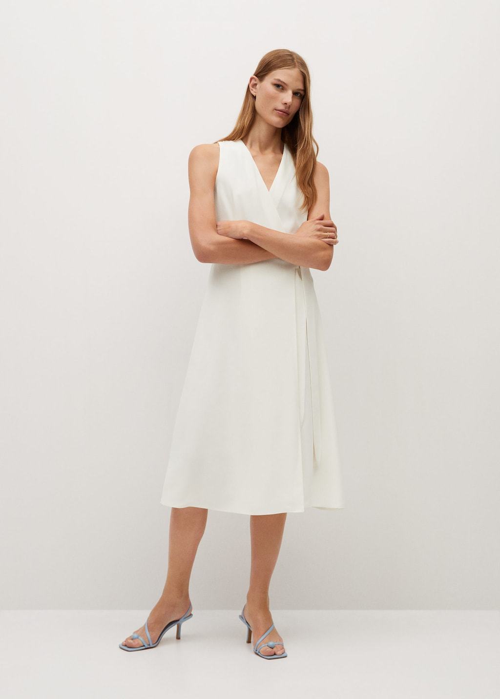 Belt wrap dress