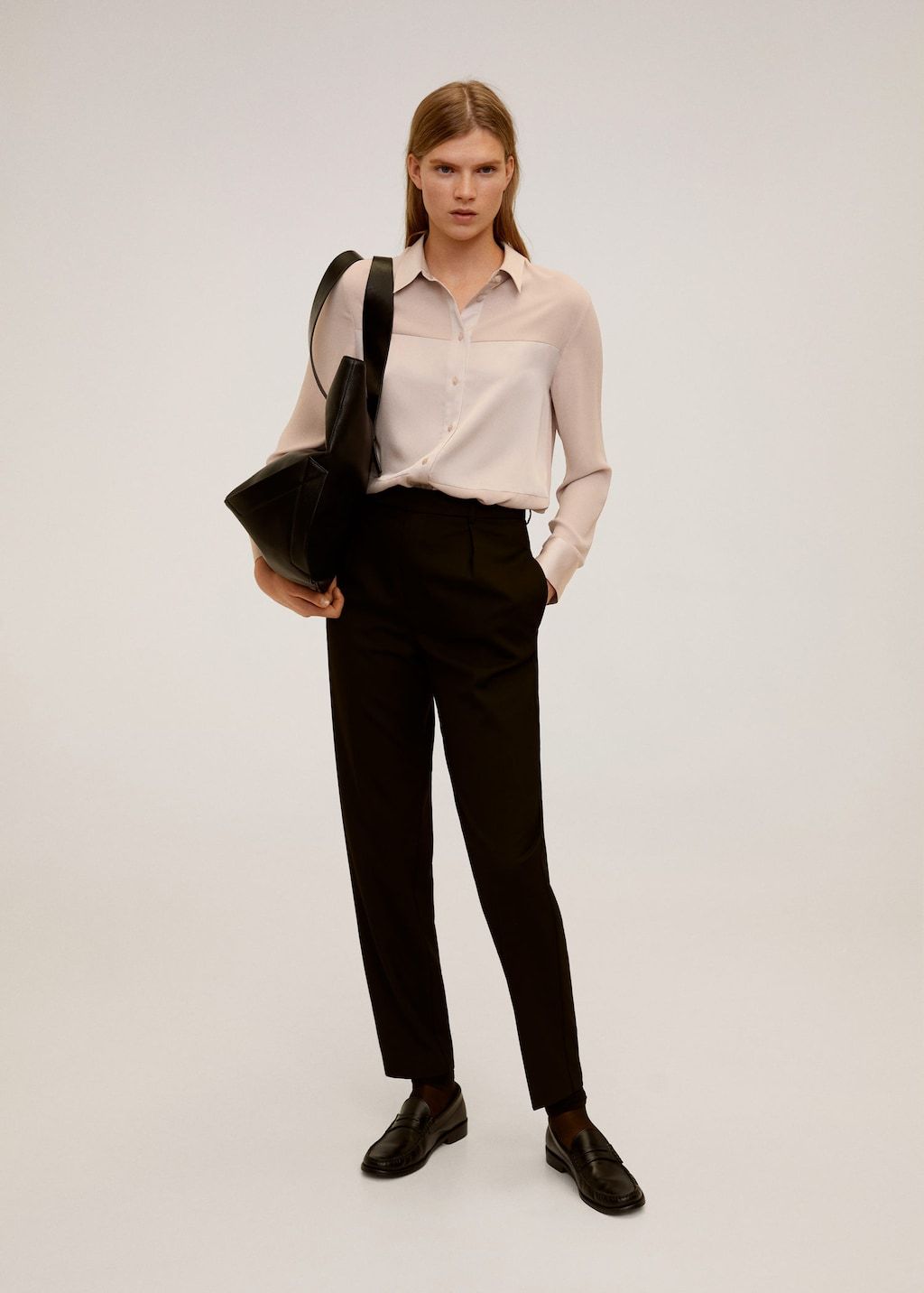 Satin finish flowy shirt