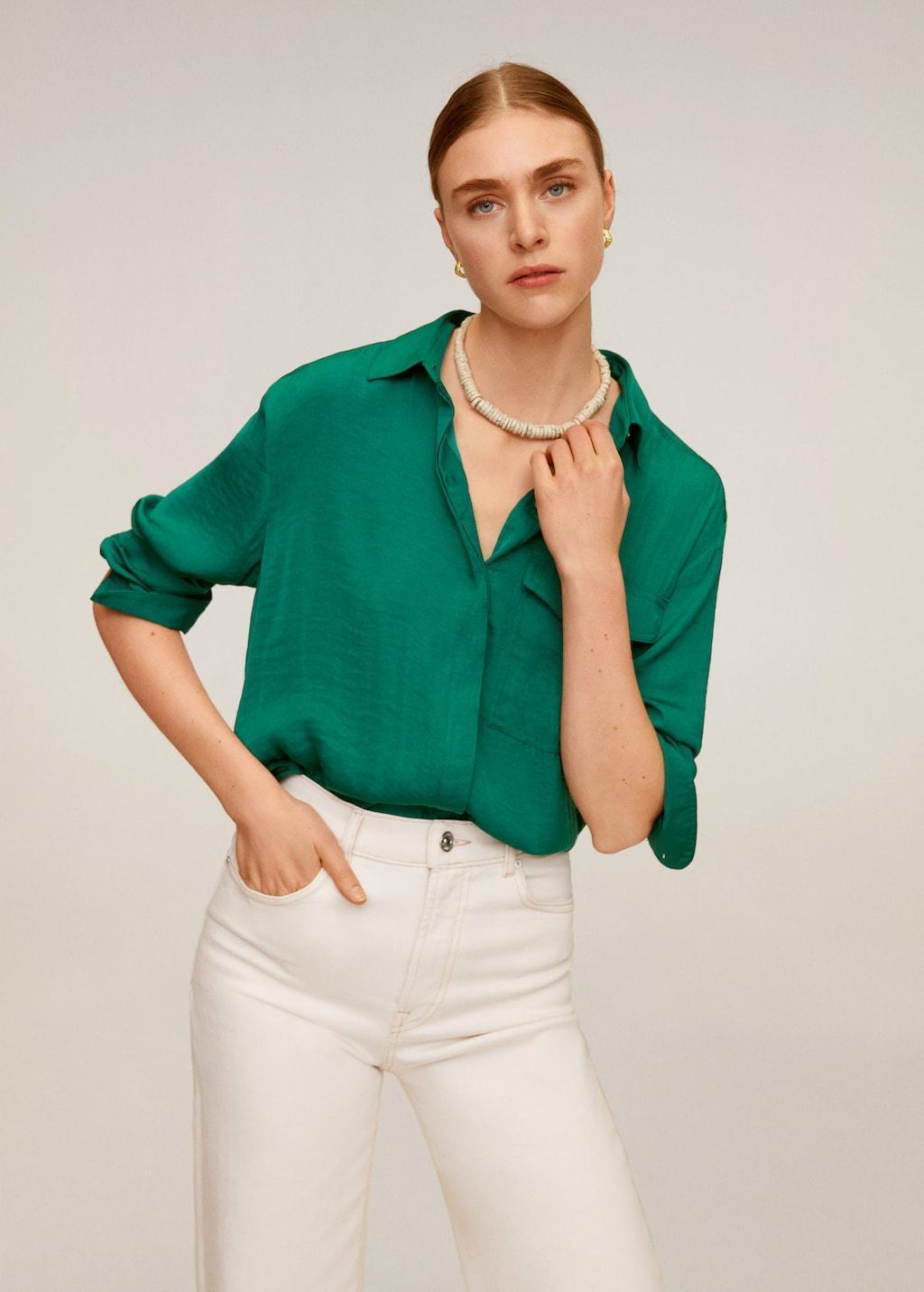 Flowy pocket blouse