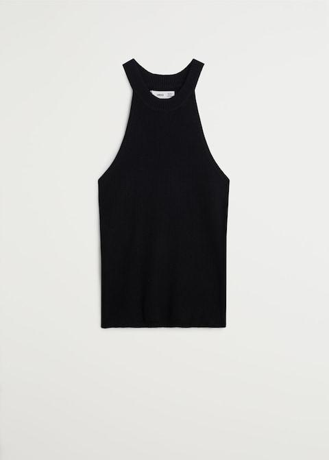 Knit halter top