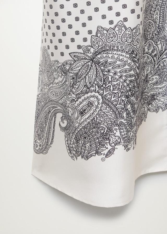 Printed shirt dress