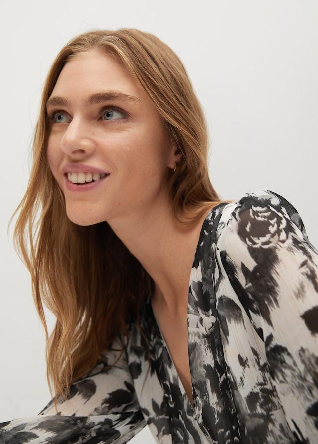 Flower print dress