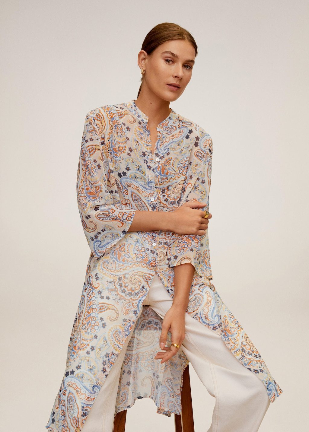 Paisley long blouse